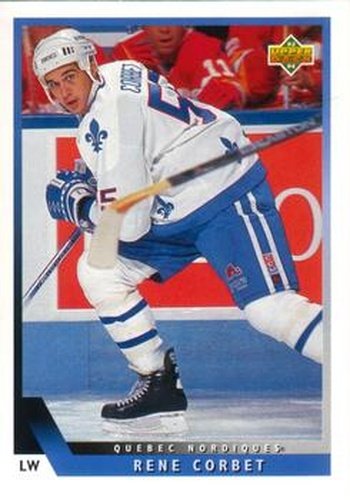 #339 Rene Corbet - Quebec Nordiques - 1993-94 Upper Deck Hockey