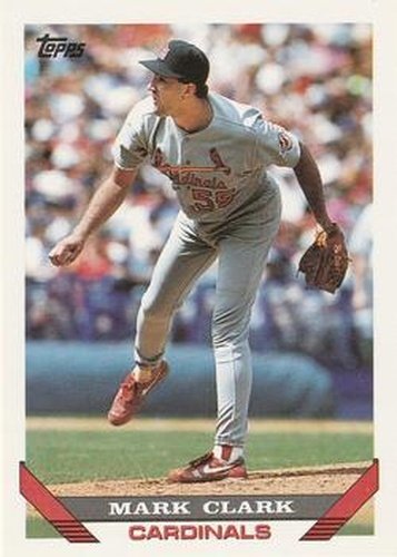 #339 Mark Clark - St. Louis Cardinals - 1993 Topps Baseball