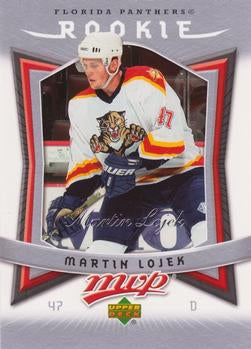 #339 Martin Lojek - Florida Panthers - 2007-08 Upper Deck MVP Hockey