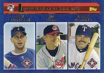 #339 American League Home Run Leaders - Texas Rangers / Cleveland Indians / Texas Rangers - 2003 Topps Baseball