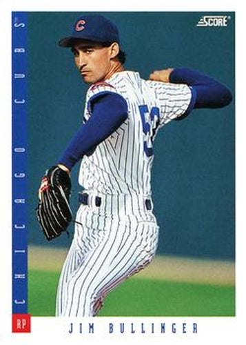 #339 Jim Bullinger - Chicago Cubs - 1993 Score Baseball