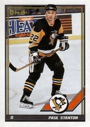 #339 Paul Stanton - Pittsburgh Penguins - 1991-92 O-Pee-Chee Hockey