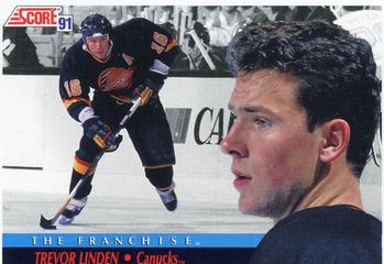 #339 Trevor Linden - Vancouver Canucks - 1991-92 Score American Hockey