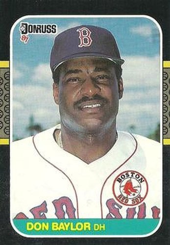 #339 Don Baylor - Boston Red Sox - 1987 Donruss Baseball