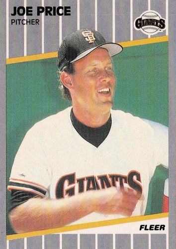 #339 Joe Price - San Francisco Giants - 1989 Fleer Baseball