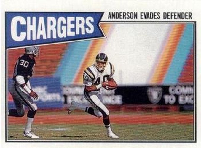 #339 Gary Anderson - San Diego Chargers - 1987 Topps Football