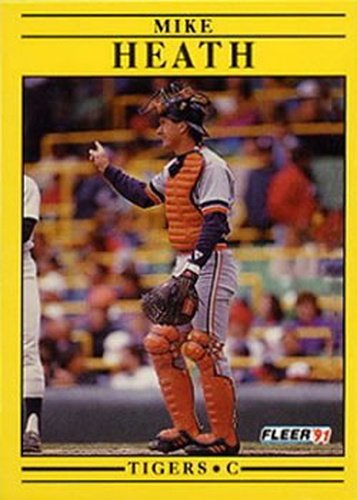 #339 Mike Heath - Detroit Tigers - 1991 Fleer Baseball