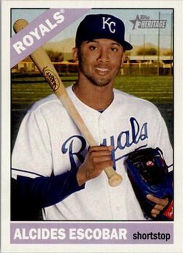 #339 Alcides Escobar - Kansas City Royals - 2015 Topps Heritage Baseball