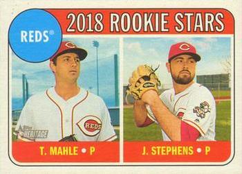 #339 Tyler Mahle / Jackson Stephens - Cincinnati Reds - 2018 Topps Heritage Baseball