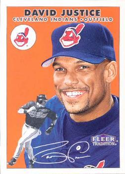 #339 David Justice - Cleveland Indians - 2000 Fleer Tradition Baseball