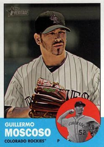 #339 Guillermo Moscoso - Colorado Rockies - 2012 Topps Heritage Baseball