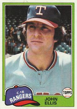 #339 John Ellis - Texas Rangers - 1981 Topps Baseball