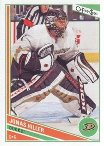 #339 Jonas Hiller - Anaheim Ducks - 2013-14 O-Pee-Chee Hockey