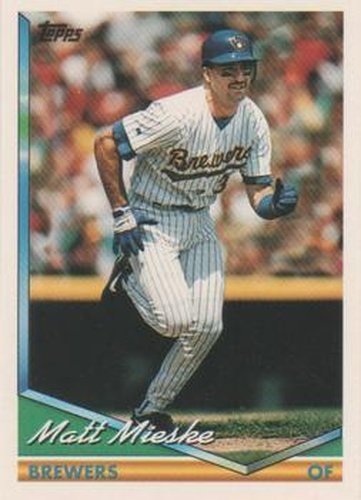 #339 Matt Mieske - Milwaukee Brewers - 1994 Topps Baseball