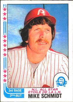 #339 Mike Schmidt - Philadelphia Phillies - 1982 O-Pee-Chee Baseball