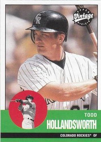 #339 Todd Hollandsworth - Colorado Rockies - 2001 Upper Deck Vintage Baseball
