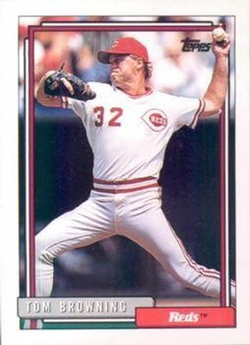 #339 Tom Browning - Cincinnati Reds - 1992 Topps Baseball