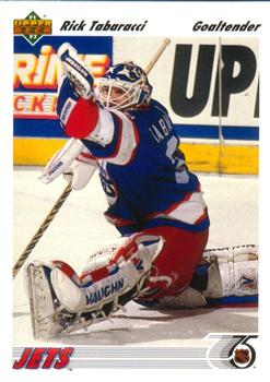 #339 Rick Tabaracci - Winnipeg Jets - 1991-92 Upper Deck Hockey