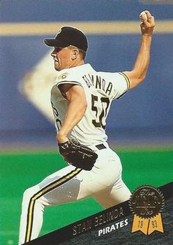 #339 Stan Belinda - Pittsburgh Pirates - 1993 Leaf Baseball