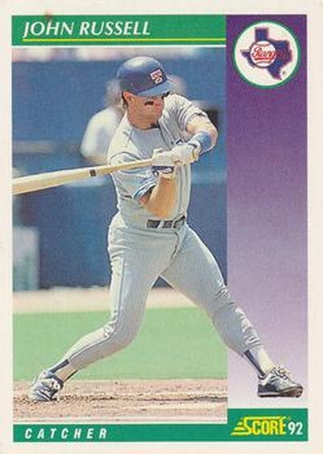 #339 John Russell - Texas Rangers - 1992 Score Baseball