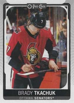 #339b Brady Tkachuk - Pre/Post Game - Ottawa Senators - 2021-22 O-Pee-Chee Hockey