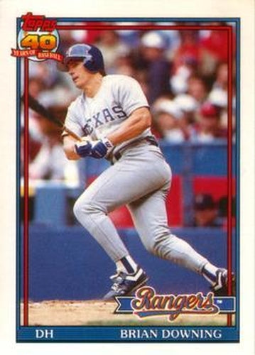#33T Brian Downing - Texas Rangers - 1991 Topps Traded Baseball