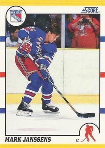 #33T Mark Janssens - New York Rangers - 1990-91 Score Rookie and Traded Hockey