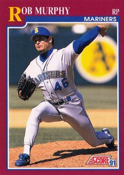 #33T Rob Murphy - Seattle Mariners - 1991 Score Rookie & Traded Baseball