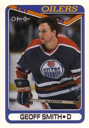 #33 Geoff Smith - Edmonton Oilers - 1990-91 O-Pee-Chee Hockey