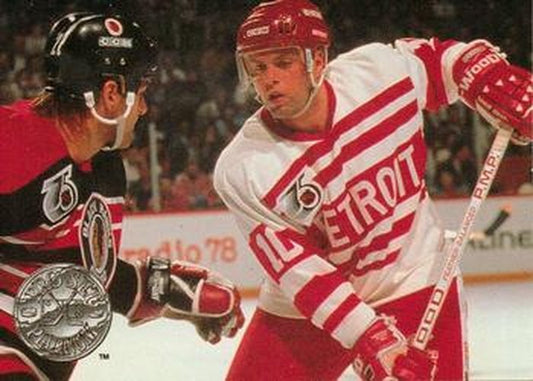 #33 Jimmy Carson - Detroit Red Wings - 1991-92 Pro Set Platinum Hockey