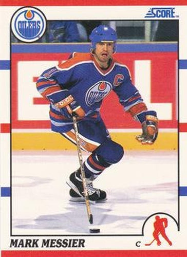#33 Mark Messier - Edmonton Oilers - 1990-91 Score Hottest and Rising Stars Hockey