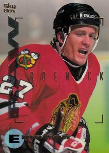#33 Jeremy Roenick - Chicago Blackhawks - 1995-96 SkyBox E-Motion Hockey