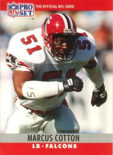 #33 Marcus Cotton - Atlanta Falcons - 1990 Pro Set Football