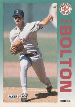 #33 Tom Bolton - Boston Red Sox - 1992 Fleer Baseball