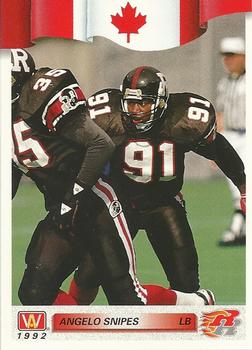 #33 Angelo Snipes - Ottawa Rough Riders - 1992 All World CFL Football