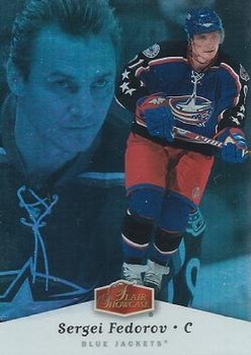 #33 Sergei Fedorov - Columbus Blue Jackets - 2006-07 Flair Showcase Hockey