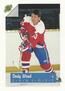 #33 Dody Wood - San Jose Sharks - 1991 Ultimate Draft Hockey