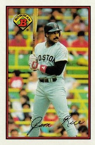 #33 Jim Rice - Boston Red Sox - 1989 Bowman Baseball