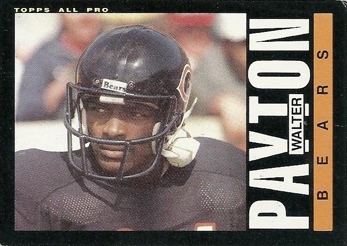 #33 Walter Payton - Chicago Bears - 1985 Topps Football