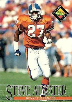 #33 Steve Atwater - Denver Broncos - 1994 Pro Line Live Football