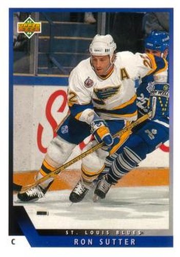#33 Ron Sutter - St. Louis Blues - 1993-94 Upper Deck Hockey