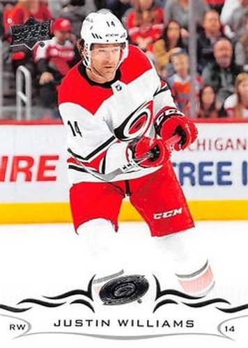 #33 Justin Williams - Carolina Hurricanes - 2018-19 Upper Deck Hockey