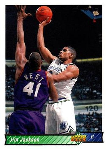 #33 Jim Jackson - Dallas Mavericks - 1992-93 Upper Deck Basketball