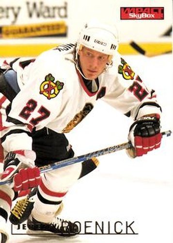#33 Jeremy Roenick - Chicago Blackhawks - 1995-96 SkyBox Impact Hockey