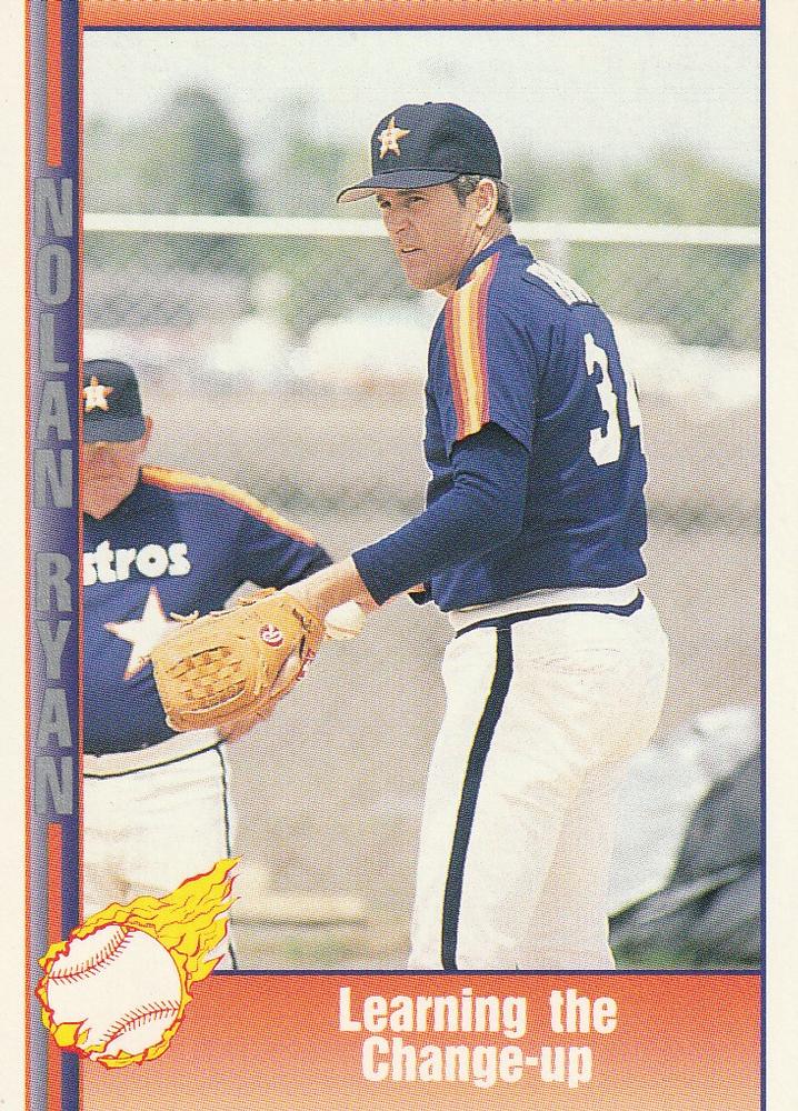 #33 Learning Change-Up - Houston Astros - 1991 Pacific Nolan Ryan Texas Express I Baseball