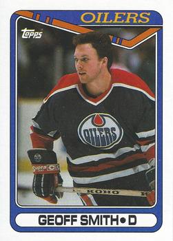 #33 Geoff Smith - Edmonton Oilers - 1990-91 Topps Hockey