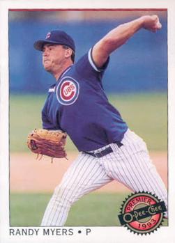 #33 Randy Myers - Chicago Cubs - 1993 O-Pee-Chee Premier Baseball