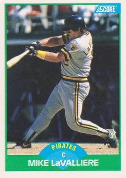 #33 Mike LaValliere - Pittsburgh Pirates - 1989 Score Baseball