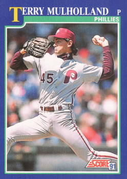 #33 Terry Mulholland - Philadelphia Phillies - 1991 Score Baseball