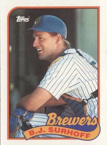 #33 B.J. Surhoff - Milwaukee Brewers - 1989 Topps Baseball